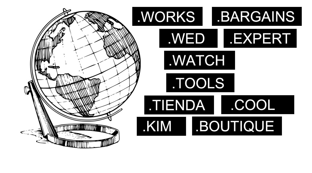 Nya toppdomäner aktiverade: .WORKS, .WED, .WATCH, .TOOLS, .TIENDA, .KIM, .EXPERT, .COOL, .BOUTIQUE och .BARGAINS