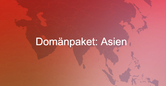 Domänpaket Asien Domänpaket Asien